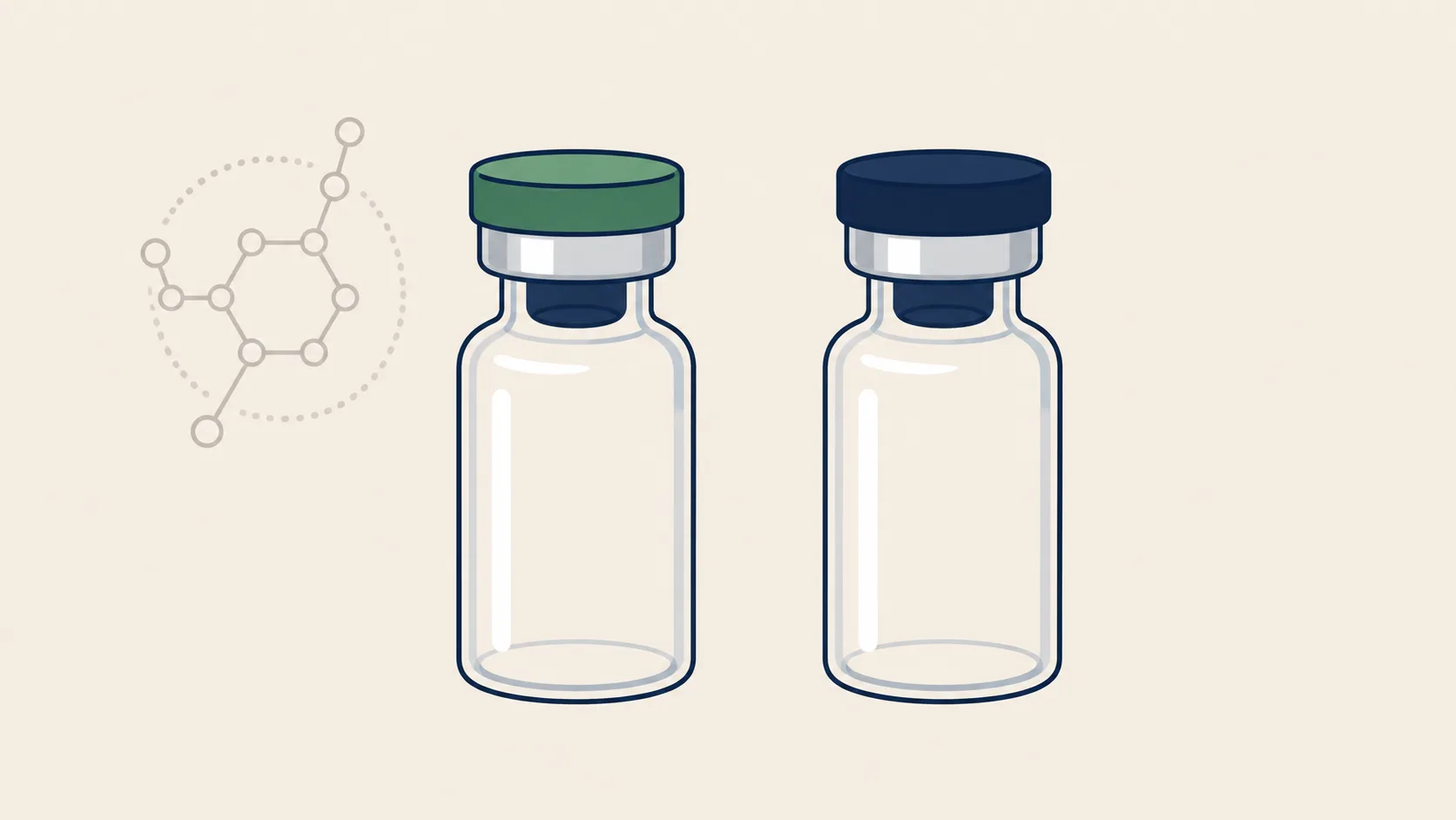 Bacteriostatic water vs sterile water vials compared side by side