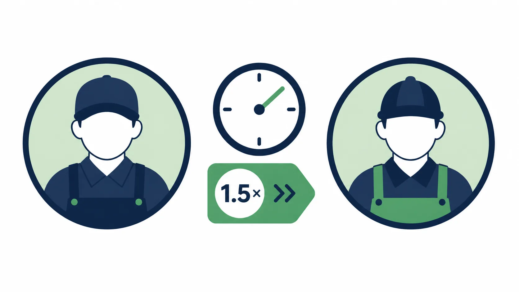 Salaried vs hourly overtime rules — FLSA exempt vs non-exempt comparison chart